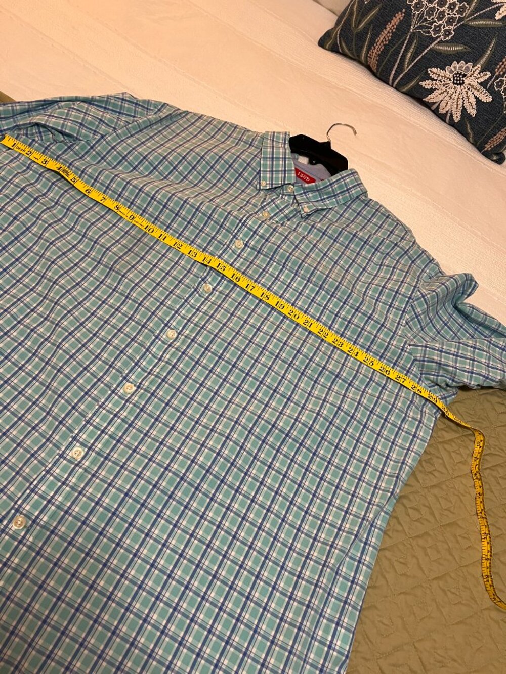 Men's IZOD Big & Tall 2XLT Long Sleeve Multi Plaid Shirt - Picture 11 of 13